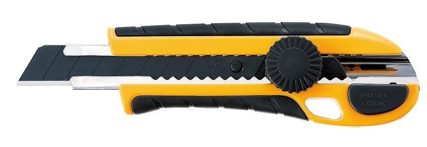 Bardzo mocny nóż japoński na ostrza 18 mm L-23 A101 mocowanie śrubą