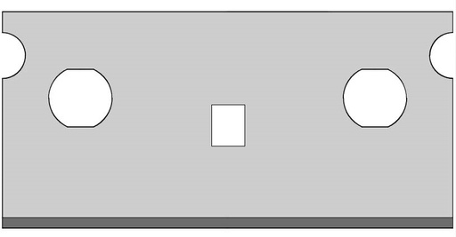 Żyletka 39x19x0,3 oq