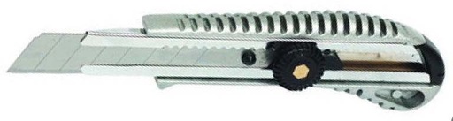 Nóż metalowy na ostrza 18 dokręcane śrubą mm A38