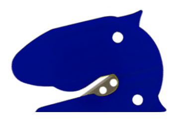 Lekki nóż bezpieczny z ukrytym ostrzem B73 z wąską podstawą